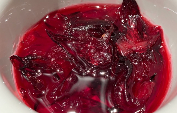 Florida Cranberry Sauce made with roselle