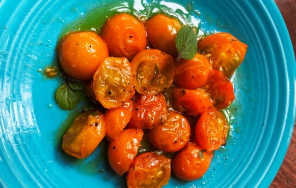 Warm Tomatoes with Herbs