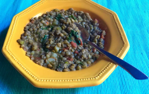Maria's Hearty Lentil Kale Soup
