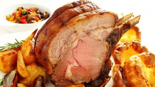 Prime rib with Yorkshire pudding