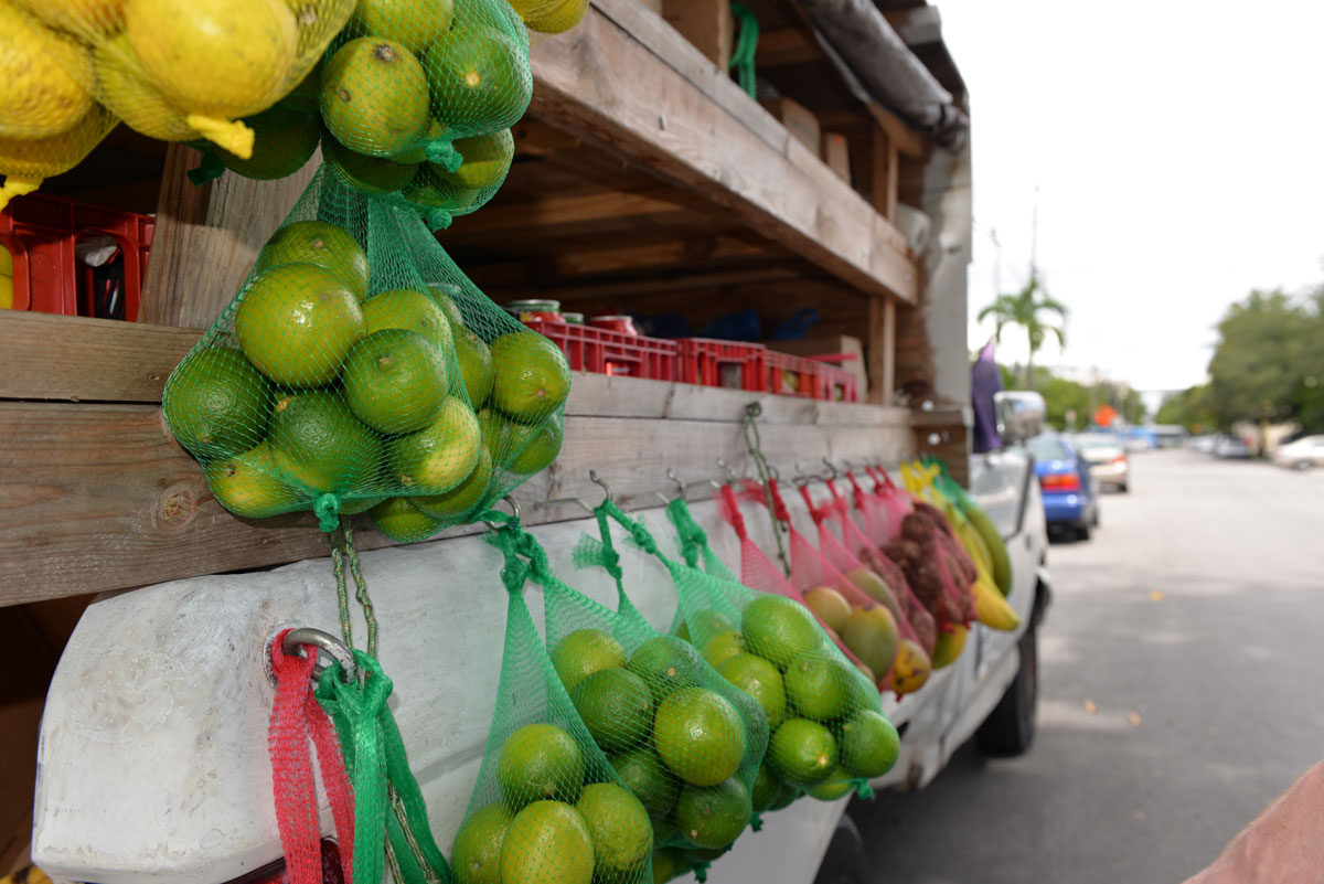Street fruit vendor