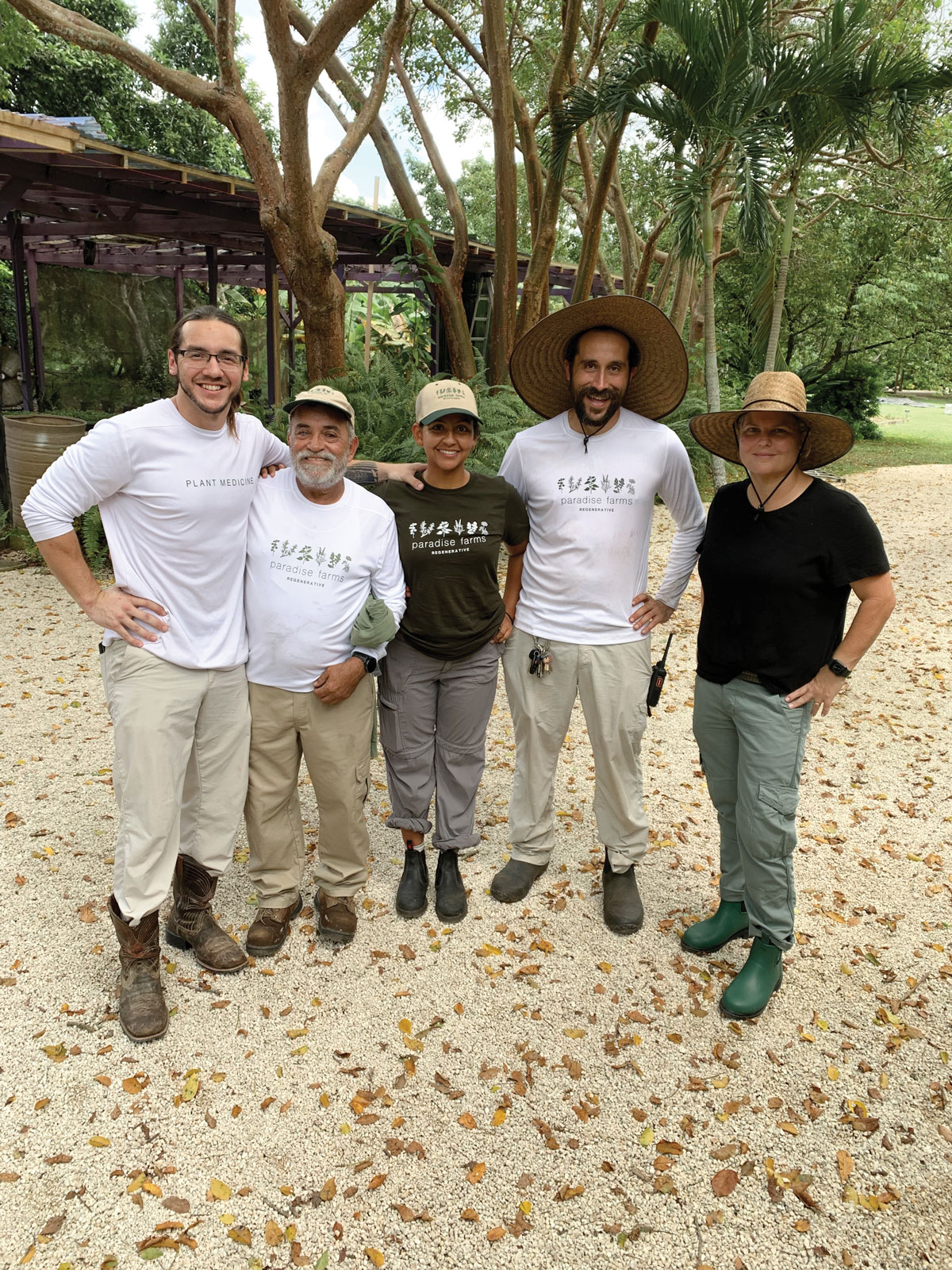 Karla Dascal, far right, and her team