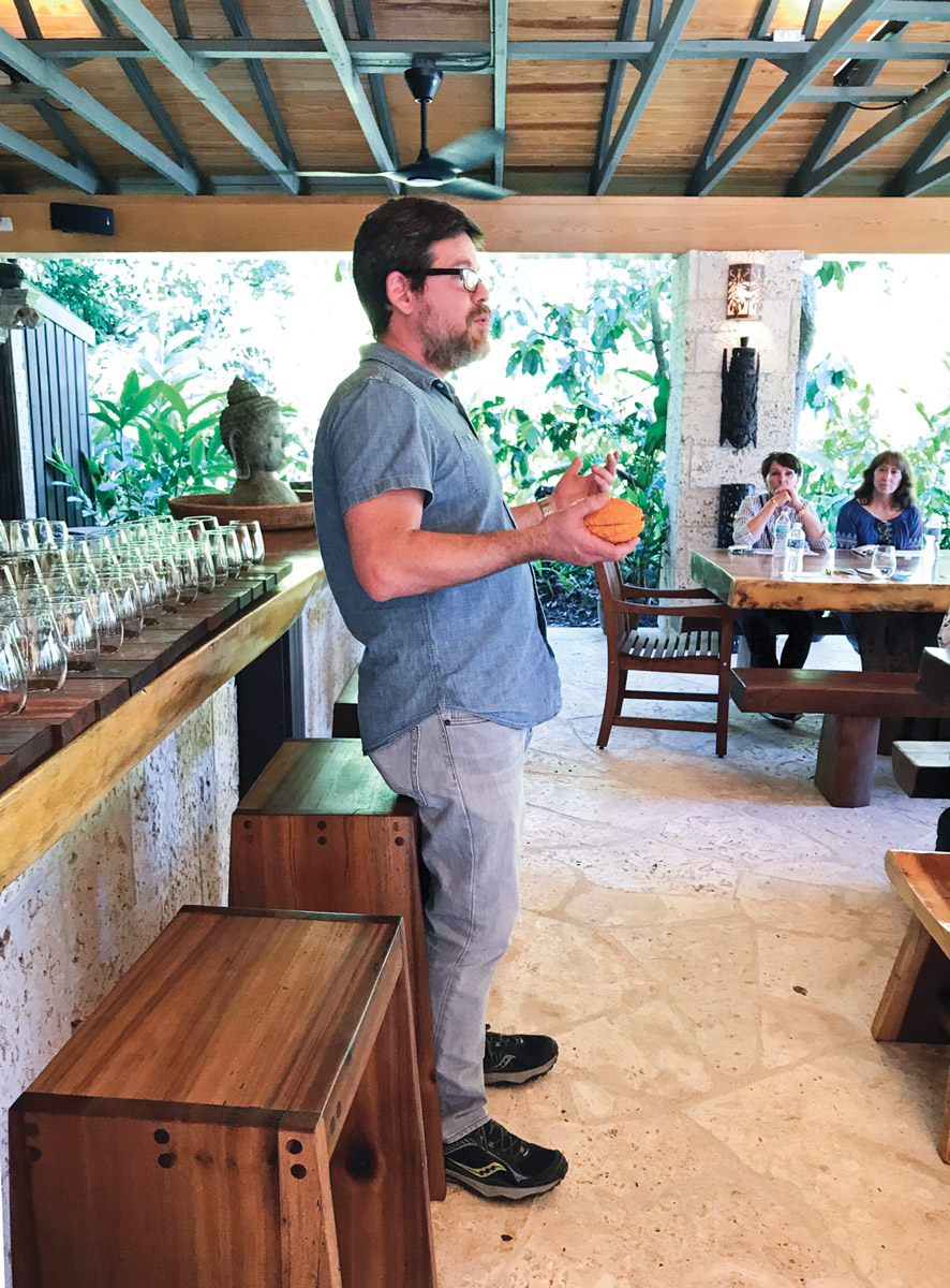 Cao at monthly chocolate tasting