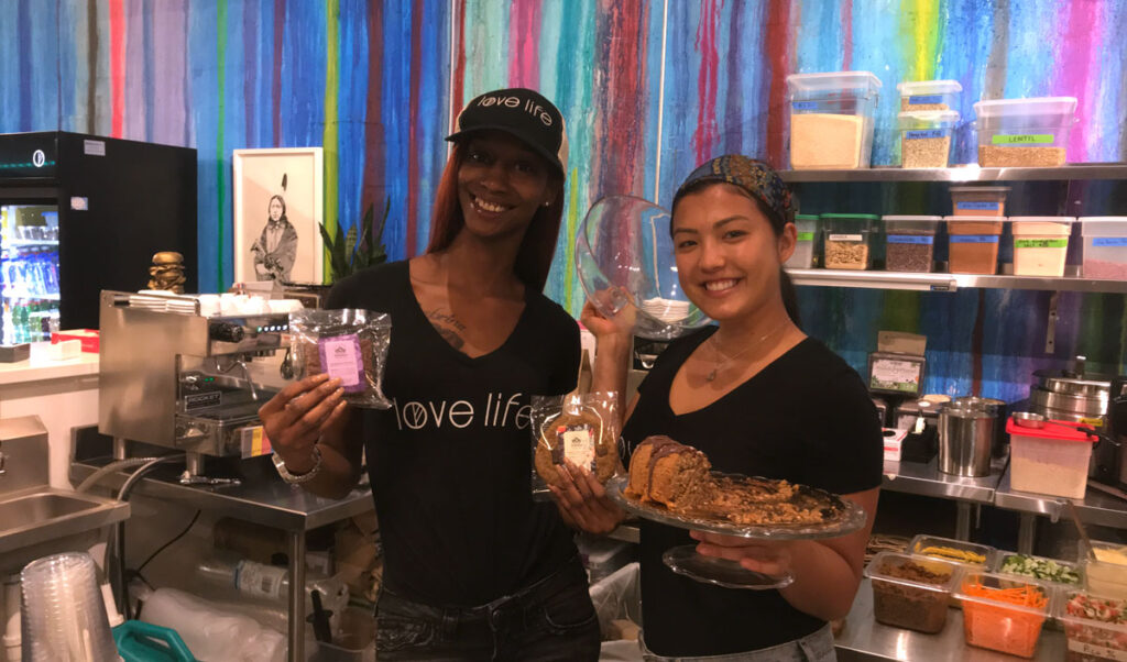 Tray and Christina at Love Life Cafe