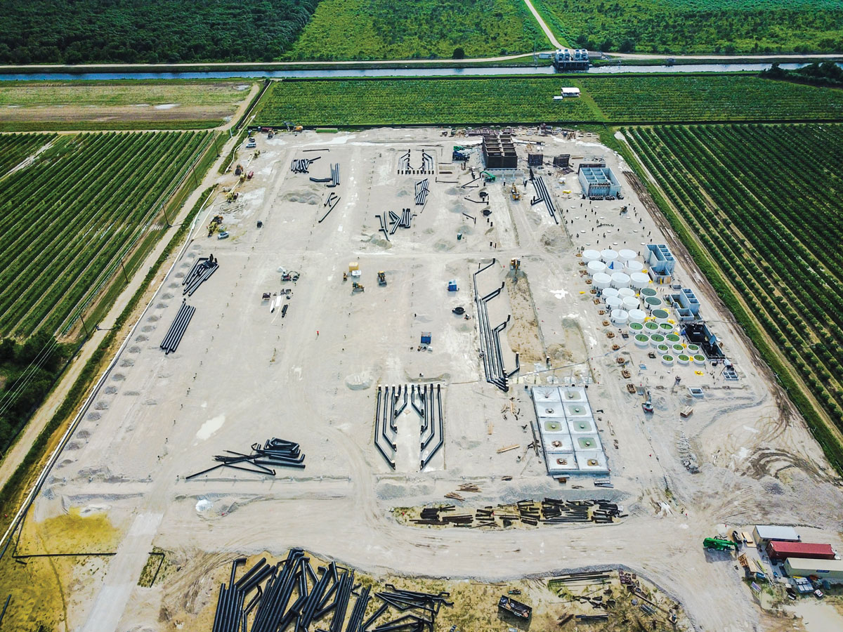 Atlantic Sapphire Homestead facility under construction