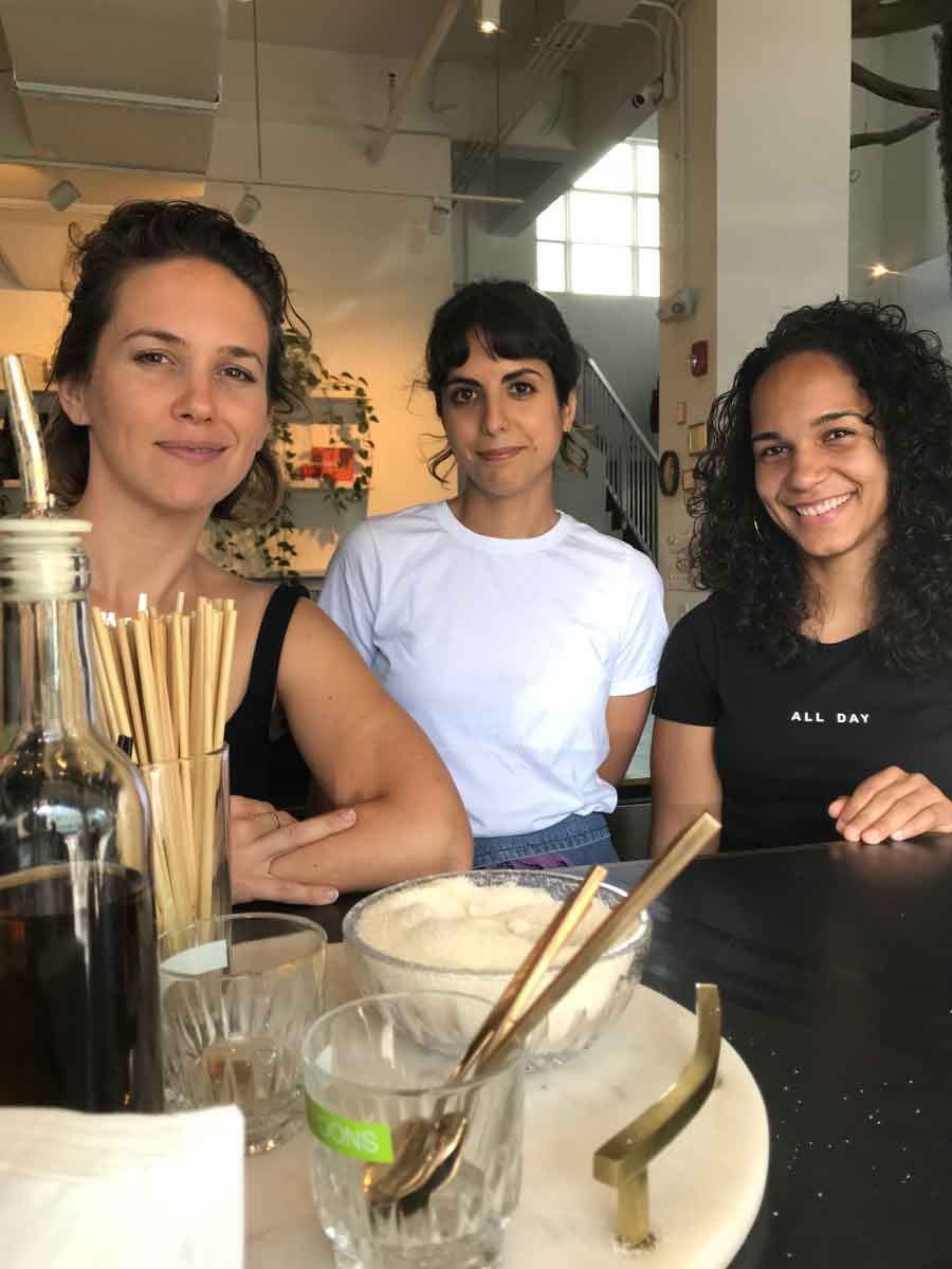 ALL DAY: Co-owner Camila Ramos, beverage manager Valeria Vizoso and GM Megan Wilson