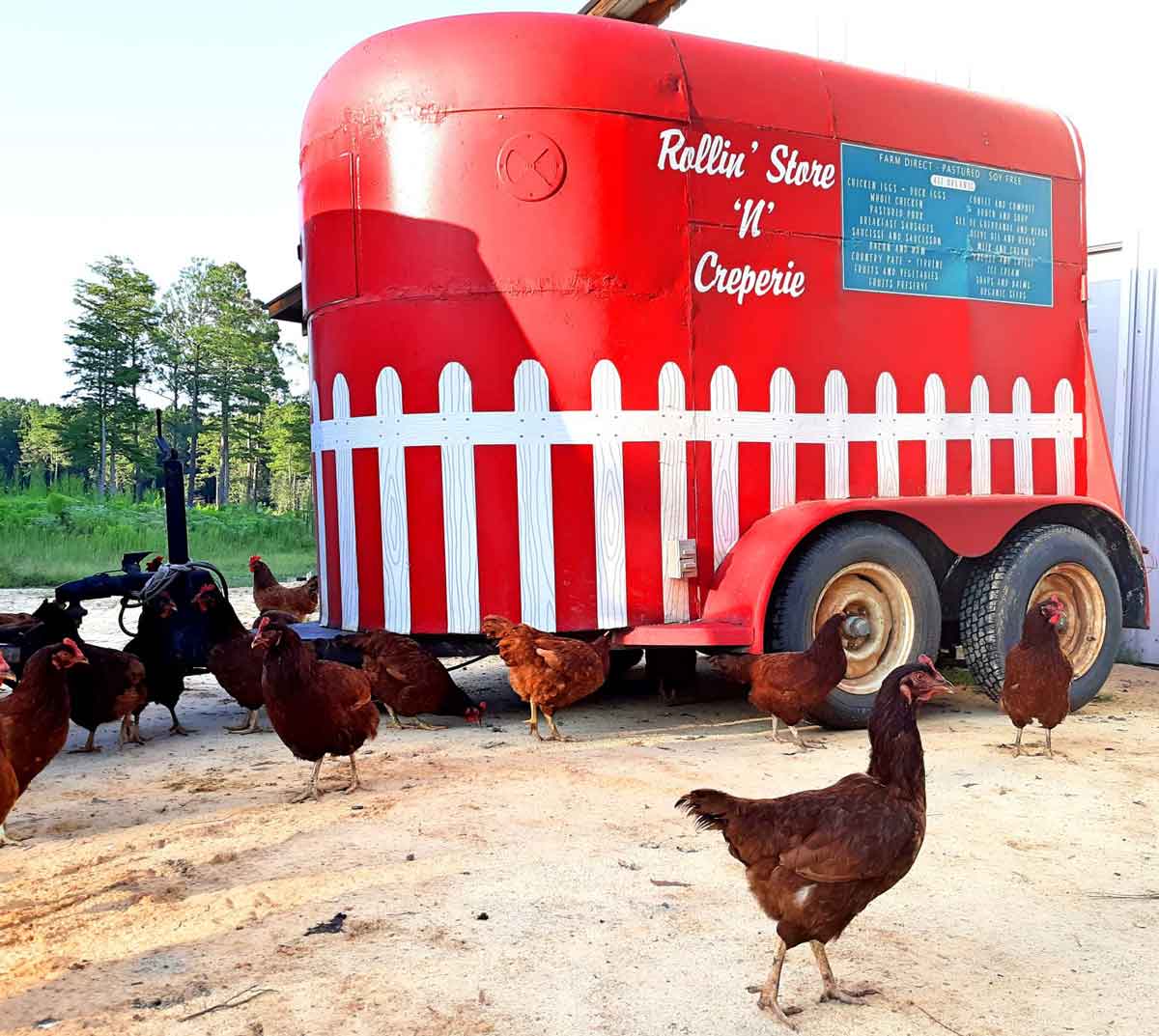 Crepes from Renee. Photo: Twin Oaks Farm