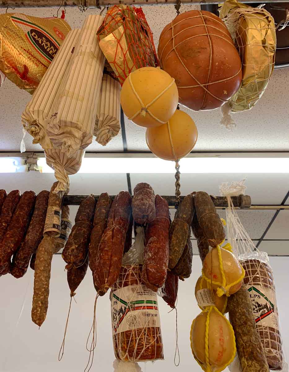 Prosciutto, salumi and Italian cheeses