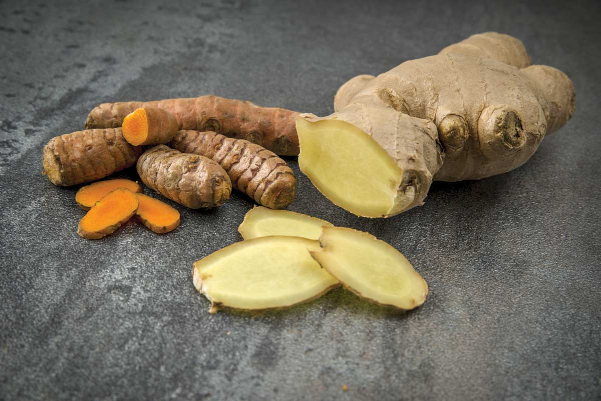 Ginger and turmeric