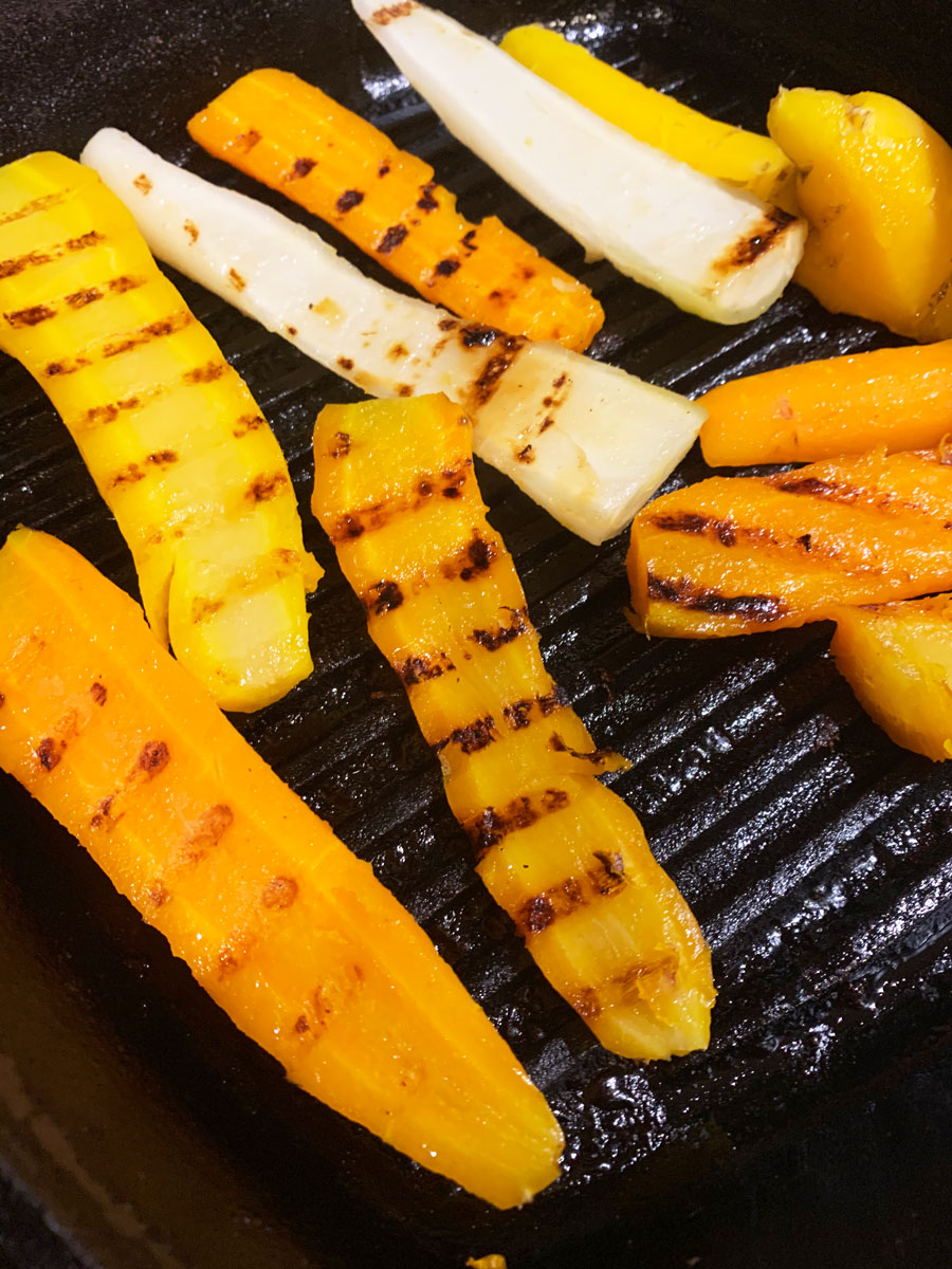 Grilled carrots