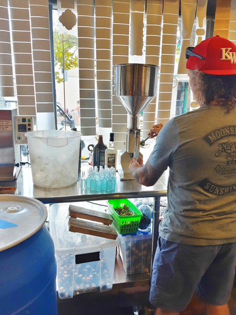 Bottling the sanitizer