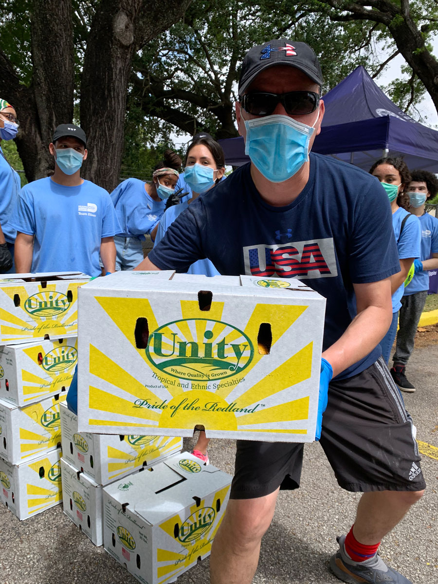 Local produce giveaway at Miami-Dade County Auditorium