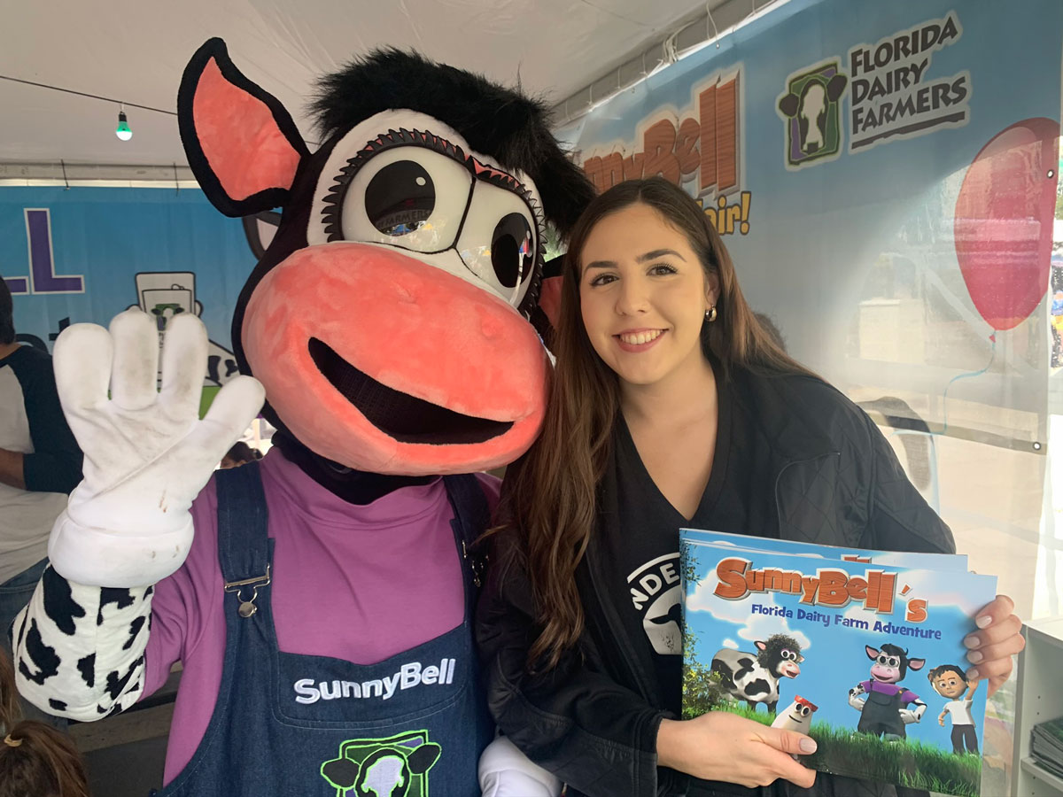 Sunnybell, Florida Dairy Farmers’ spokescalf, will share where milk comes from and how to make ice cream and butter.
