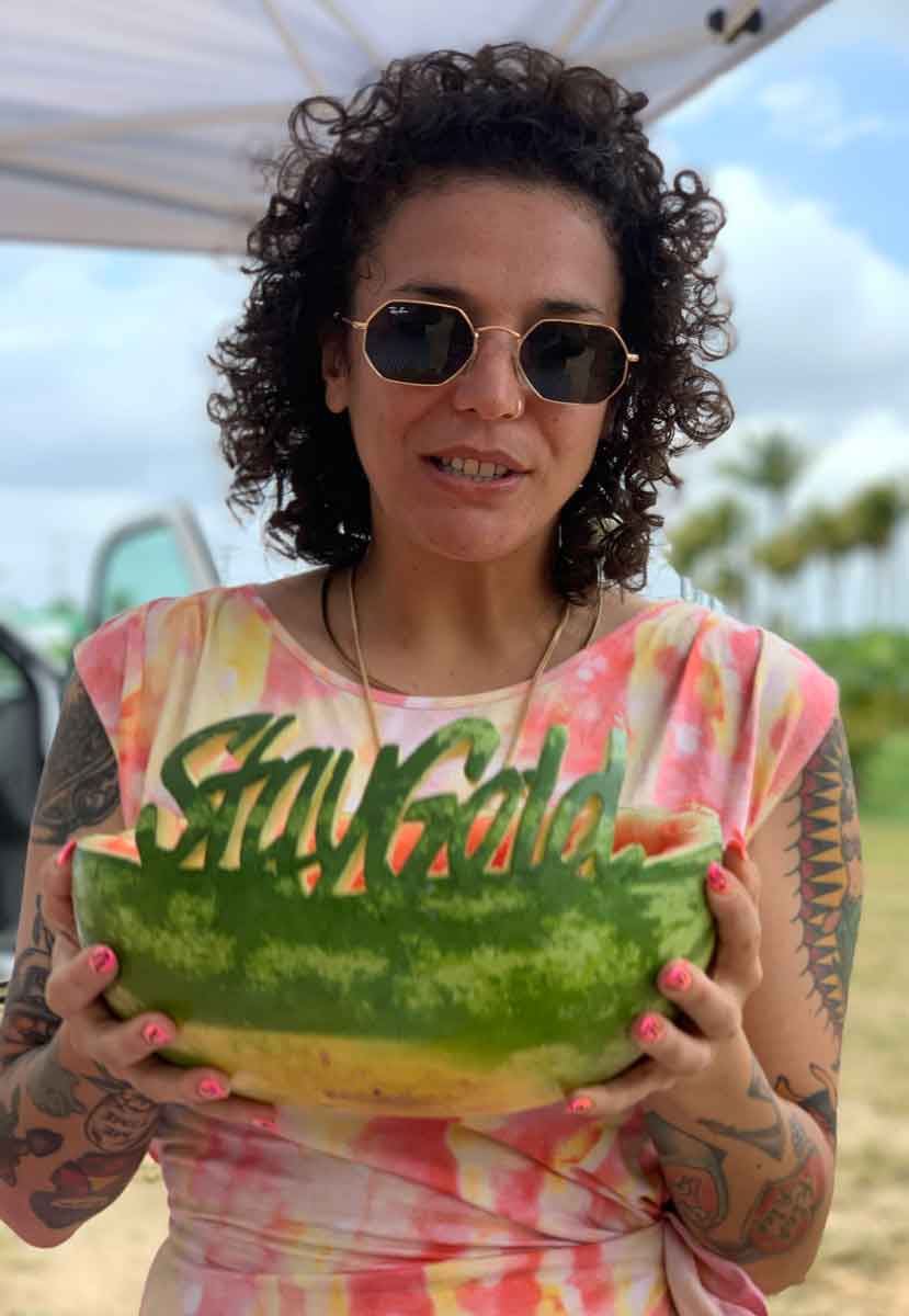 Artist Jessy Nite at Stay Gold, Robert Is Here