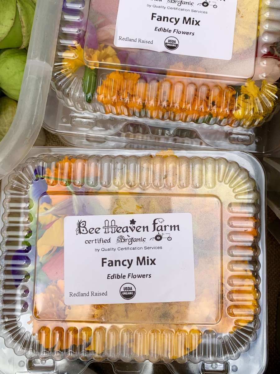 Bee Heaven Farm sells edible flowers
