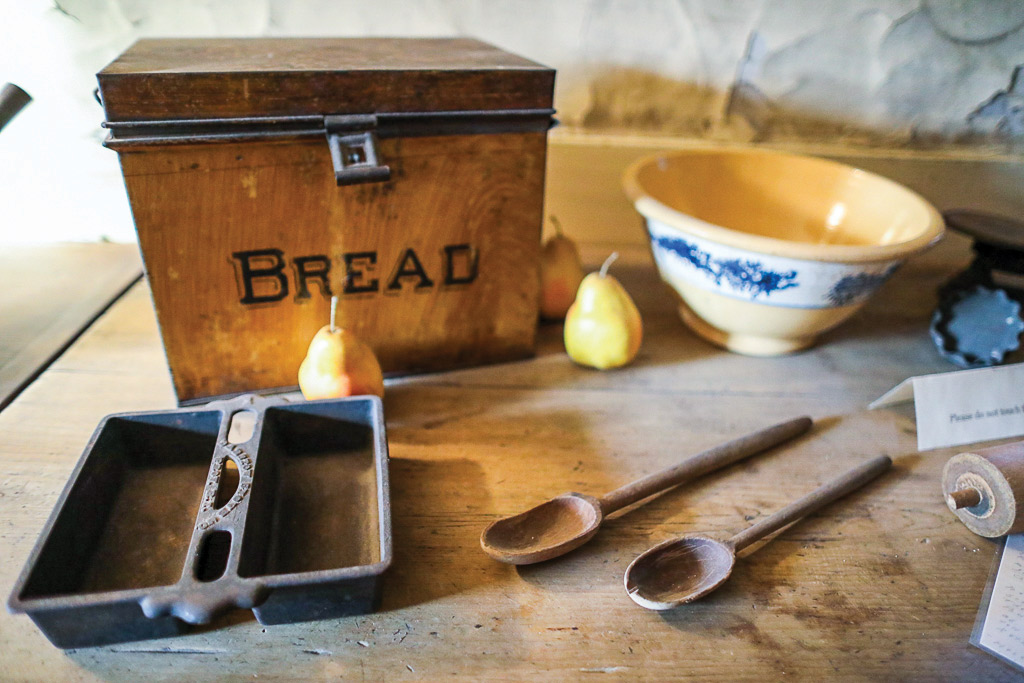 From the Emily Dickinson Museum in Amherst, MA: A glimpse into the kitchen at the Evergreens