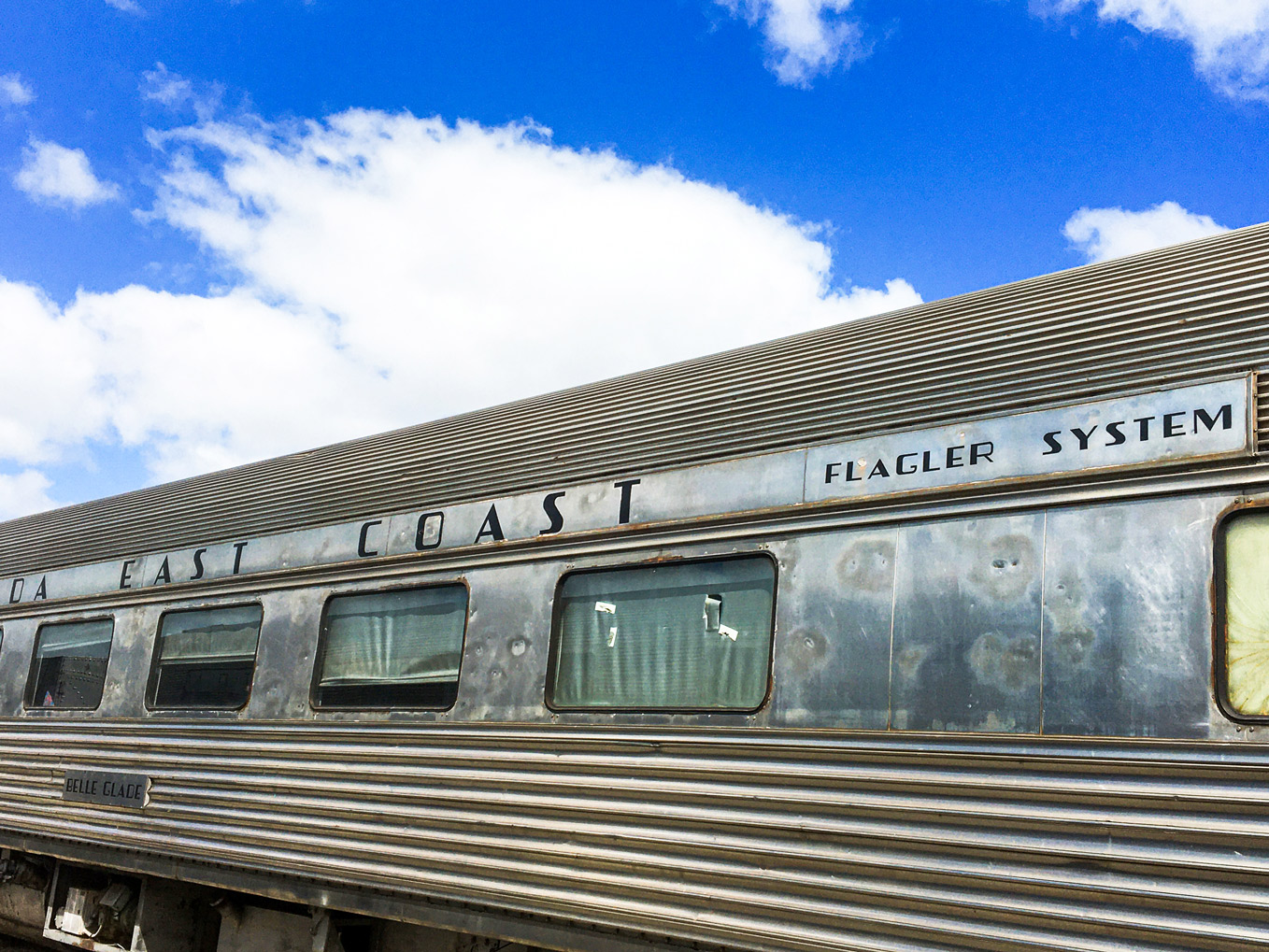 Florida East Coast Railway Coach "Belle Glade" at the Gold Coast Railroad Museum