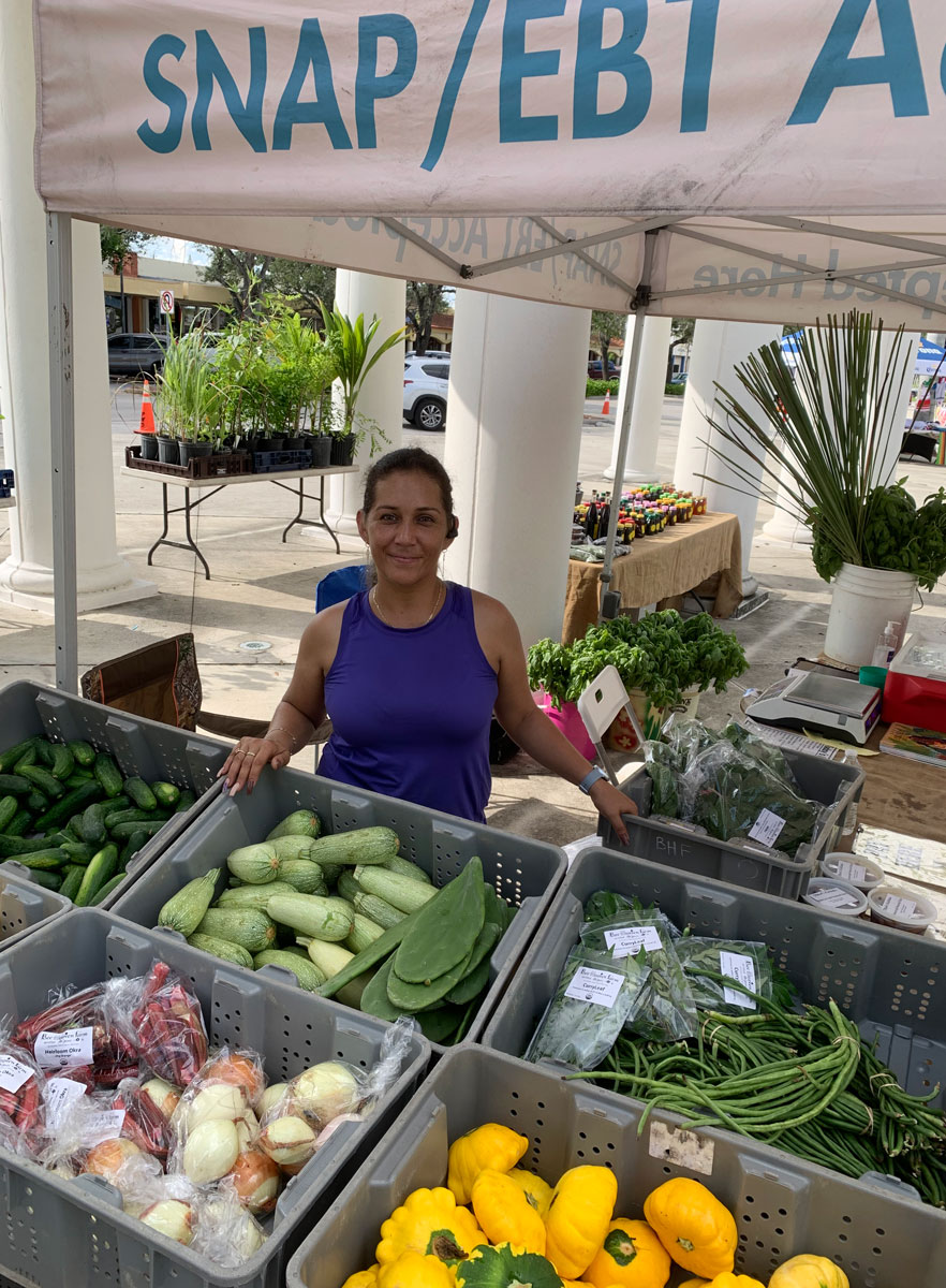 Monthly seasonal market in downtown Homestead
