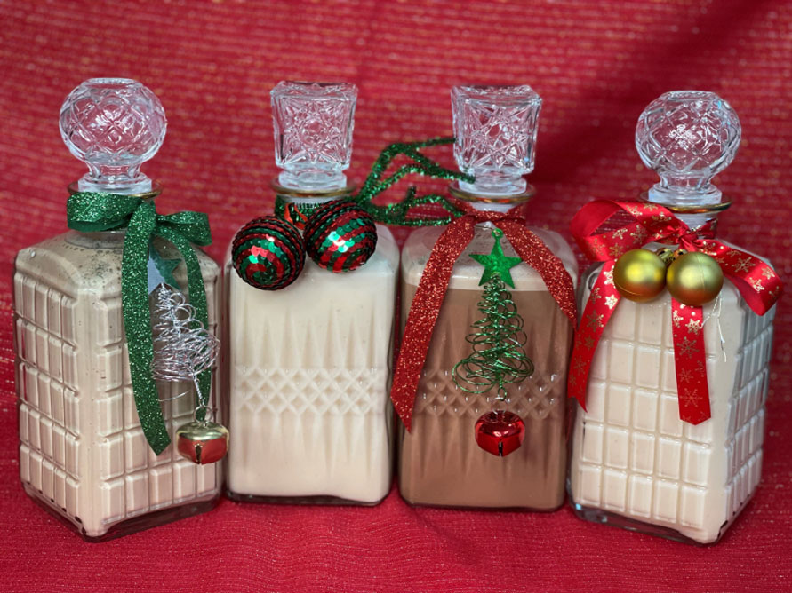 Bottles of coquito