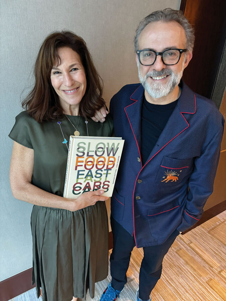 Lara Gilmore and Massimo Bottura