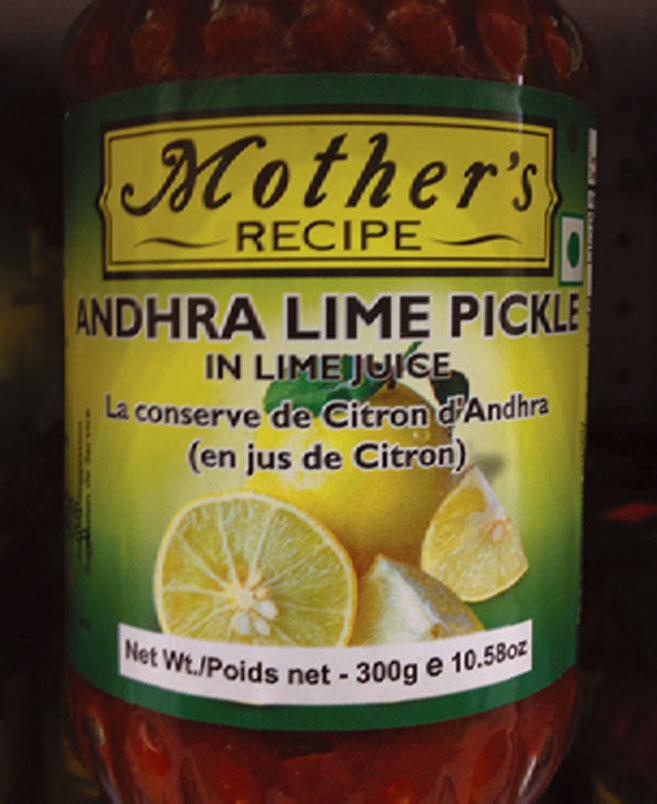 Jarred pickles at Asia Grocery