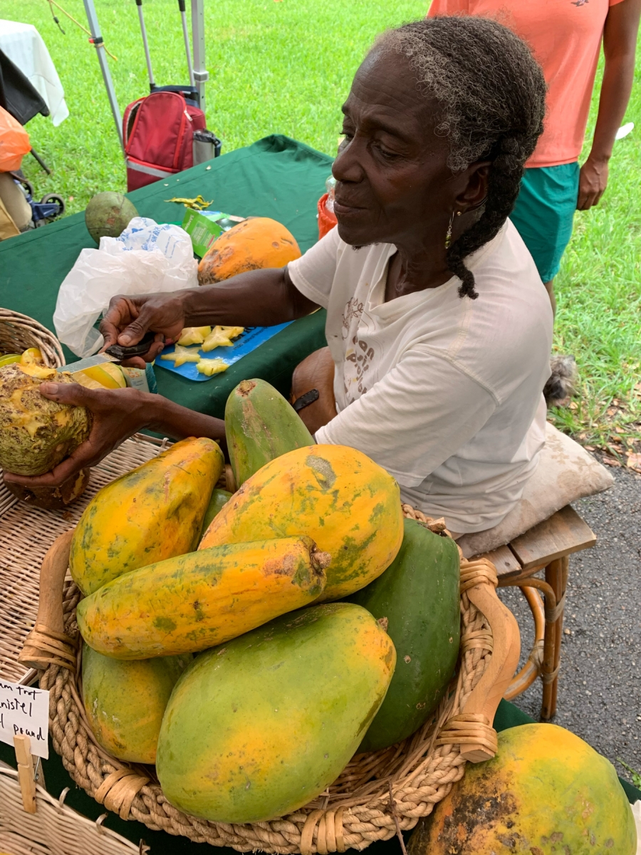 Ms. Shirley at the Legion Park farmers market